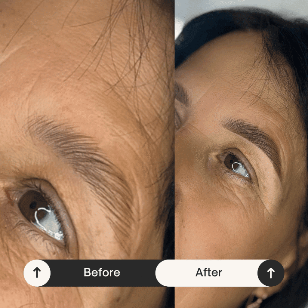 eyebrow lamination anti-aging effect chisinau marcela cenusa