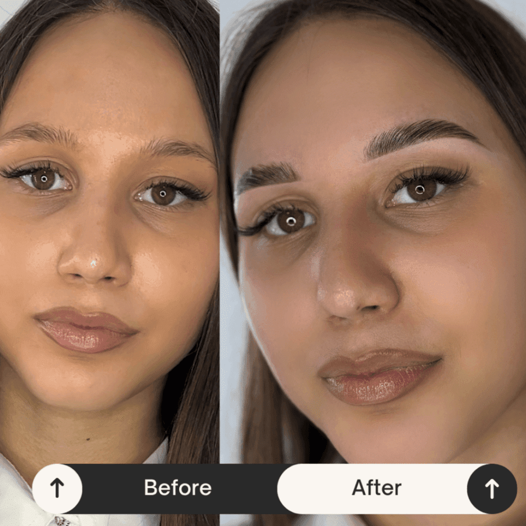 professional eyebrow shaping and plucking chisinau marcela cenusa