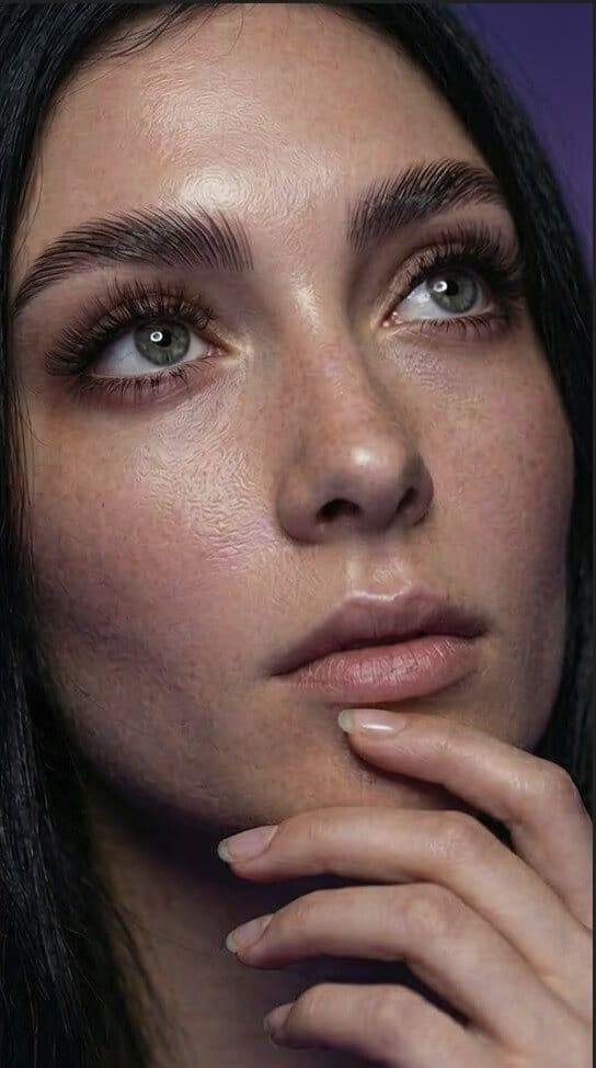 soft natural eyebrow shaping and tinting in Chișinău Moldova by Marcela Cenușa