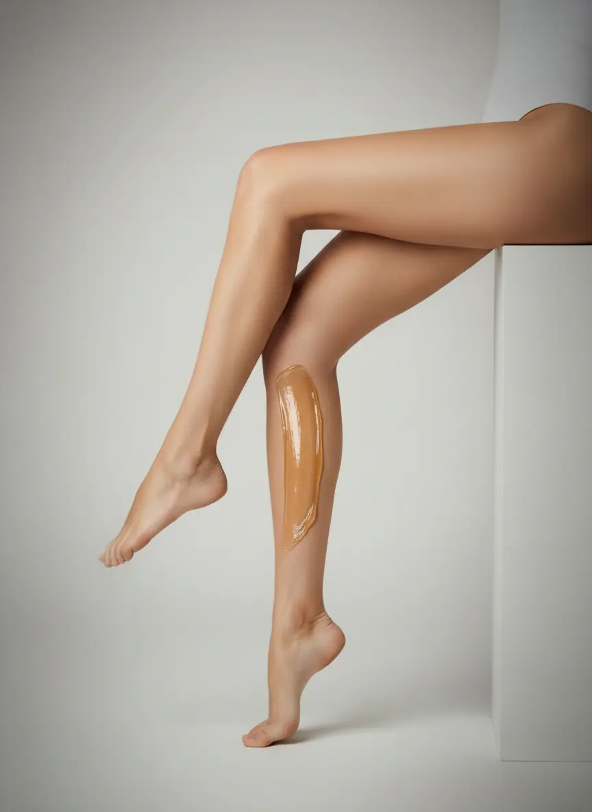 Picioare fine și catifelate după epilarea cu zahăr (sugaring) la studioul privat Marcela Cenușa din Chișinău